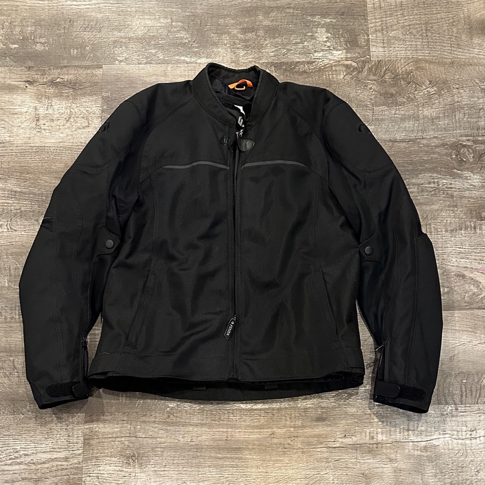 Men's Reax Alta Black Performance Moto‎ Jacket Size XL